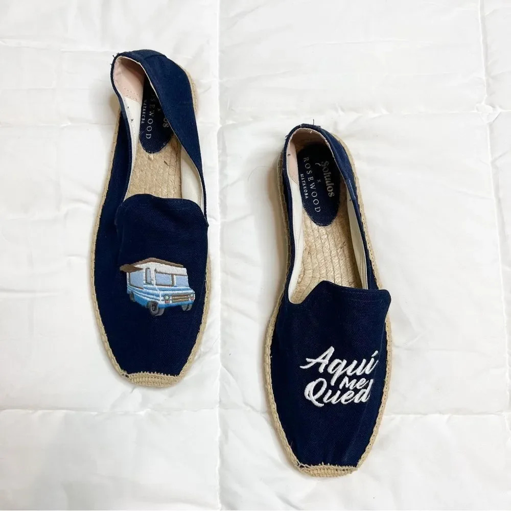 Soludos x Rosewood Aqui Me Espadrille Slip Ons